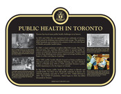 Public Health in Toronto Commemorative plaque, 2022.