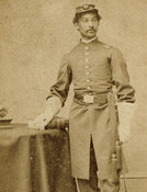 Dr. Anderson Abbott in military uniform, circa
1863. Toronto Public Library.