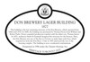 Don Brewery Lager Building Heritage Property plaque, 2022.