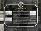 James Mink (1797-1868) Commemorative plaque, 2022.