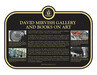 David Mirvish Gallery and Books on Art Commemorative plaque, 2022.