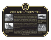 West Toronto Junction Commemorative plaque, 2022.