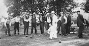 Lawn bowling, Toronto, 1908. City of Toronto Archives.