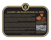 Jackes Archaeological Site Commemorative plaque, 2022.