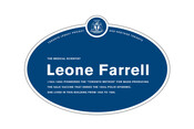 Leone Farrell (1904-1986) Legacy plaque, 2022.