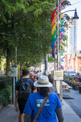 Tour group, Church-Wellesley Village, August 6, 2022. Image by Ashley Duffus.


