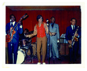 Jackie Shane on stage with Frank Motley and his band, 1960s. Courtesy of the Jackie Shane estate.