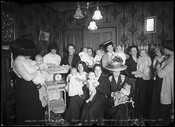 Baby clinic at the Women’s College Hospital and Dispensary, 18 Seaton Street, September 16, 1914. City of Toronto Archives.