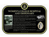 Women's College Hospital and Dispensary Commemorative plaque, 2023.