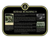 Kodak Building 9 Commemorative plaque, 2023.