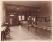 The interior of the Mount Pleasant and Eglinton Branch of the Imperial Bank, Toronto, 1929.