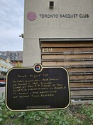 Handmade historical plaque for the Toronto Racquet Club, Toronto, 2023. Image by James Lane.