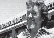 George Luscombe in front of Toronto Workshop Production's theatre space, 1980. Image by James Lewcun.