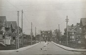 Playter Boulevard, looking north to Playter Crescent, 1930.
