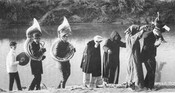 Pollution Probe members holding a funeral for the Don River in 1969.