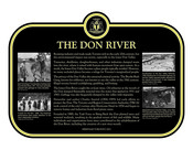 The Don River commemorative plaque, 2023
