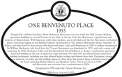 One Benvenuto Place, Heritage Property Plaque, 2023.