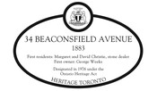 34 Beaconsfield Avenue Heritage Property Plaque, 2023


