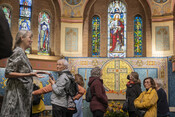 Tour participants at St. Anne's Anglican Church, October 14, 2023. Image by Johnny Wu.