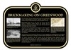 Brickmaking on Greenwood Commemorative plaque, 2018.