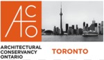 The logo of the Architectural Conservancy of Ontario, Toronto Branch, an organization nominated for the 2022 Heritage Toronto Awards.