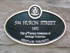 594 Huron Street Heritage Property Plaque, 2005