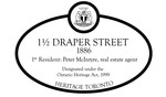 1A Draper Street Heritage Property Plaque, 2007