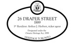 26 Draper Street Heritage Property Plaque, 2007