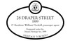 28 Draper Street Heritage Property Plaque, 2007
