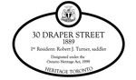 30 Draper Street Heritage Property Plaque, 2007