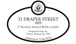 32 Draper Street Heritage Property Plaque, 2007