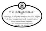 55-79 Berkley Street Heritage Property Plaque, 2008