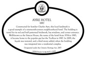 Ayre Hotel Heritage Property Plaque, 2009