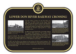 Lower Don River Railway Crossing Commemorative Plaque, 2010
