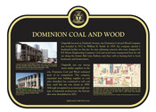 Dominion Coal and Wood Commemorative Plaque, 2010