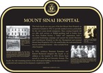 Old Mount Sinai Hospital Heritage Property Plaque, 2010