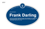Frank Darling Legacy Plaque, 2011