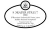 5 Draper Street Heritage Property Plaque, 2011