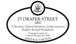 25 Draper Street Heritage Property Plaque, 2011