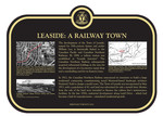 Leaside: A Railway Town Commemorative Plaque, 2012