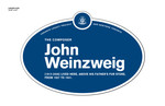 John Weinzweig Legacy Plaque, 2012