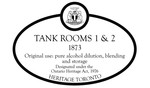 Tank Rooms 1 & 2, 1873, Heritage Property Plaque, 2012