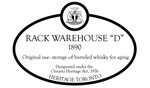 Rack Warehouse "D" 1890 Heritage Property Plaque, 2012