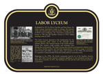 Labour Lyceum Commemorative Plaque, 2013