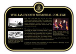 William Booth Memorial College Commemorative Plaque, 2013