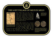 The Lost Village of Milton Mills 1 Commemorative Plaque, 2013