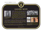 Gallery Moos Commemorative Plaque, 2014