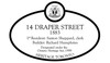 14 Draper Street 1883 Heritage Property Plaque, 2014