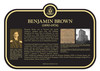 Benjamin Brown Commemorative Plaque, 2015