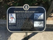 Toronto's Reggae Roots Commemorative Plaque, 2015